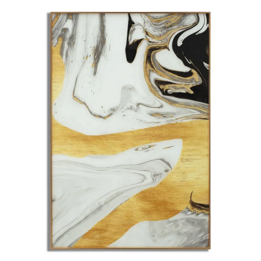 Szklana Płyta z Ramą Ghostly 80x3,5x120 cm